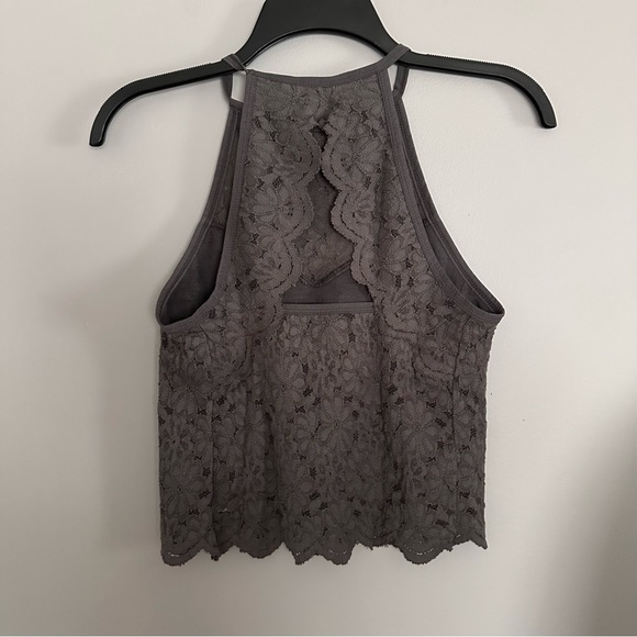 Gray Lace American Eagle Tank Top - Picture 4 of 4